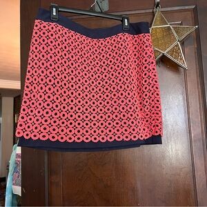 LOFT geometric detail skirt